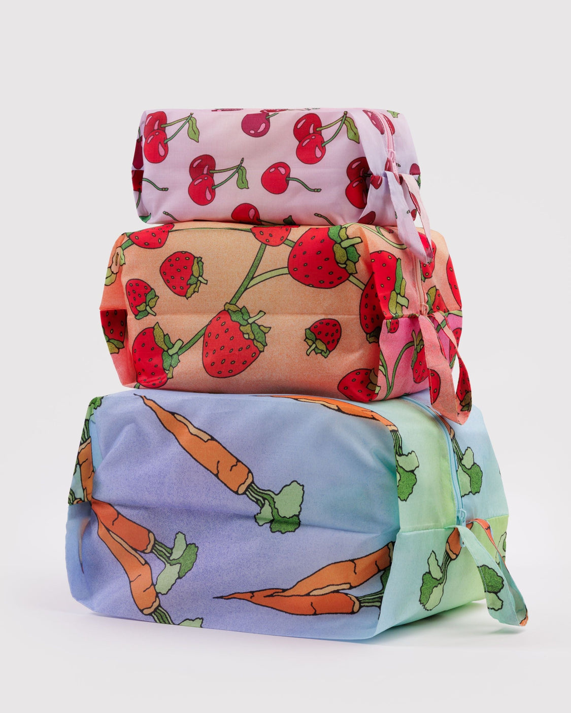 3D Zip Set - Carrots & Berries - Classic Utility Organizer