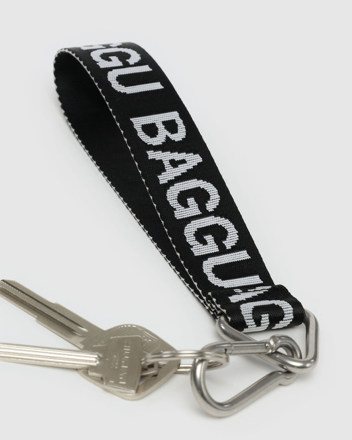 Logo Keychain - Black and White - Modern Key Clip