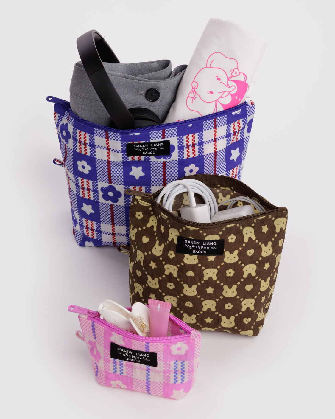 Go Pouch Set - Sandy Liang - Simple Utility Trio
