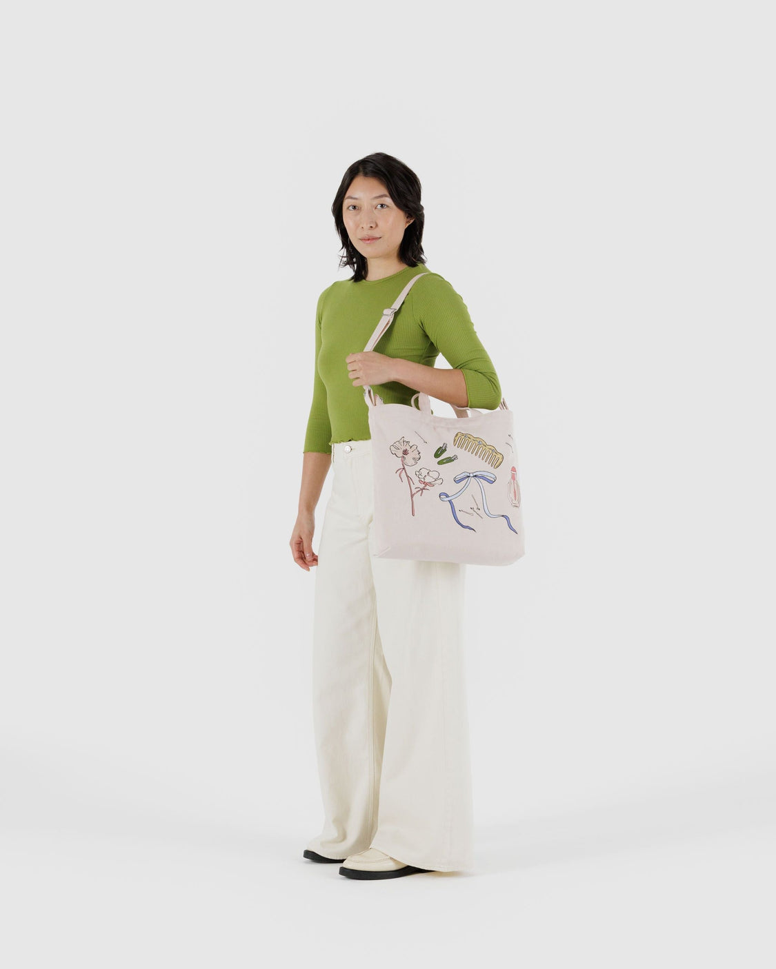 Horizontal Zip Duck Bag - Embroidered Get Ready With Me - Lite Market Haul