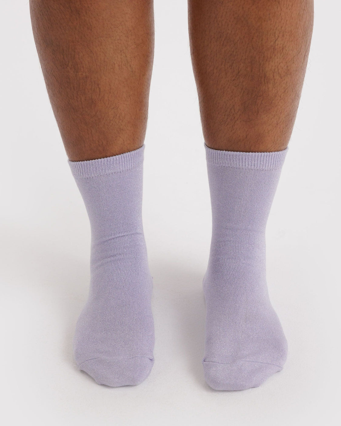 Crew Sock - Lilac Metallic - Home Bath Pair